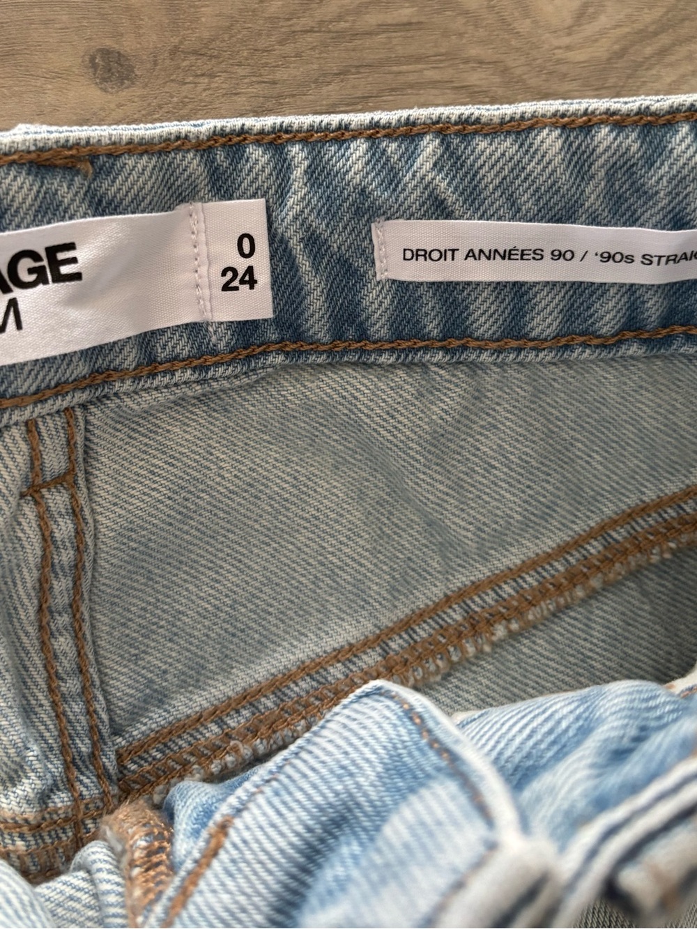 Garage 90s Straight Jean in Lena Blue sz 0 - Picture 6 of 10